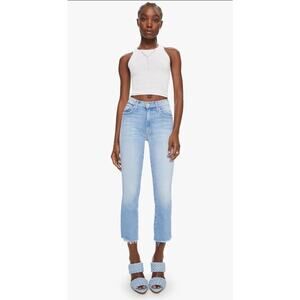 Mother The Insider Crop Step Fray Hem Jeans Sz 27 in Limited Edition